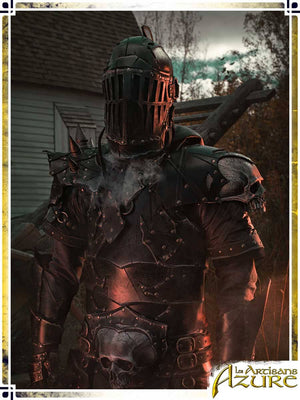 Ashwalker Skull Pauldron Leather Pauldrons Les Artisans d'Azure