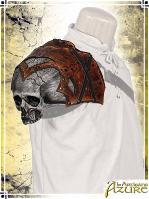 Wildwalker Skull Pauldron Leather Pauldrons Les Artisans d'Azure Orange