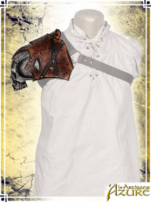 Wildwalker Skull Pauldron Leather Pauldrons Les Artisans d'Azure