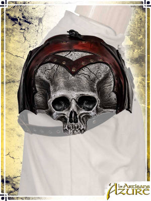 Bloodwalker Skull Pauldron Leather Pauldrons Les Artisans d'Azure