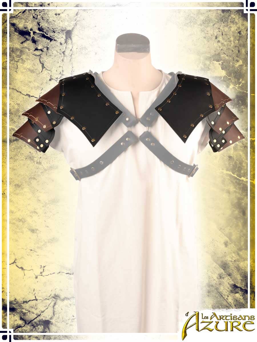 Mercenary Pauldrons Leather Pauldrons Les Artisans d'Azure
