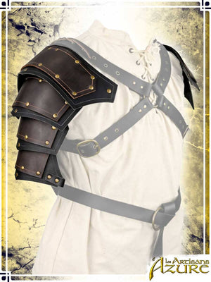 Conqueror's Pauldrons Leather Pauldrons Les Artisans d'Azure