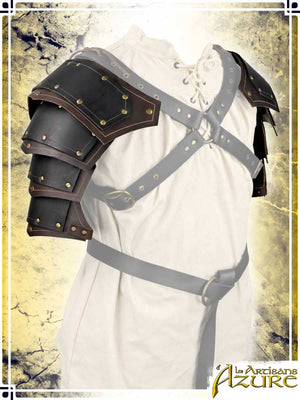 Conqueror's Pauldrons Leather Pauldrons Les Artisans d'Azure