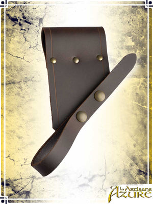 Scabbard with Snap Scabbards Les Artisans d'Azure Brown Left Hip