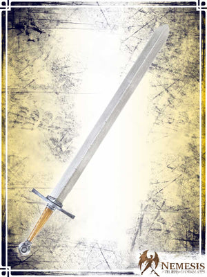 Templar's Sword Swords (Web) Ateliers Nemesis - Athena Notched Steel Medium Wooden Handle