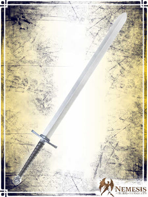 Templar's Sword Swords (Web) Ateliers Nemesis - Athena Classic Steel Bastard Wood|Leather Handle