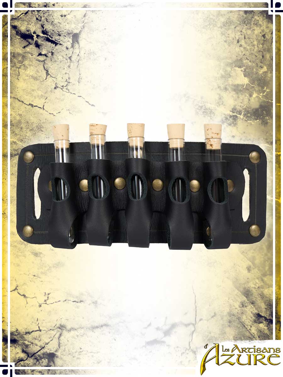 Vials Holder Games & Other Accessories Les Artisans d'Azure Black 5 Vials
