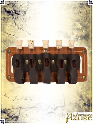 Vials Holder Games & Other Accessories Les Artisans d'Azure Tan 5 Vials
