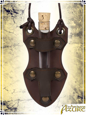 Vial Holder Necklace Games & Other Accessories Les Artisans d'Azure Brown