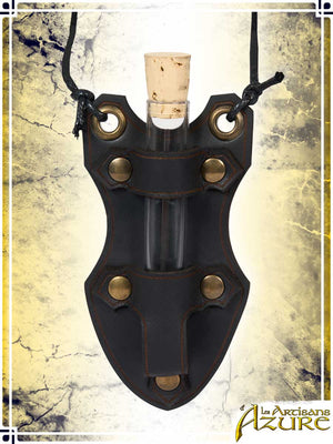 Vial Holder Necklace Games & Other Accessories Les Artisans d'Azure Black