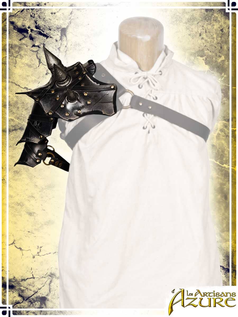 Ashwalker Spikes Pauldron Leather Pauldrons Les Artisans d'Azure
