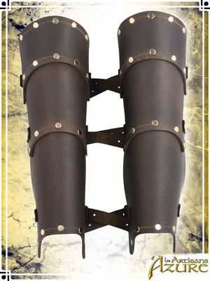 Baudouin Greaves Leather Greaves Les Artisans d'Azure