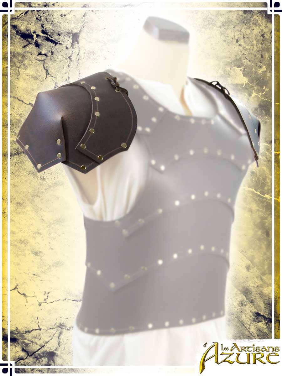 Baudouin Pauldrons Leather Pauldrons Les Artisans d'Azure