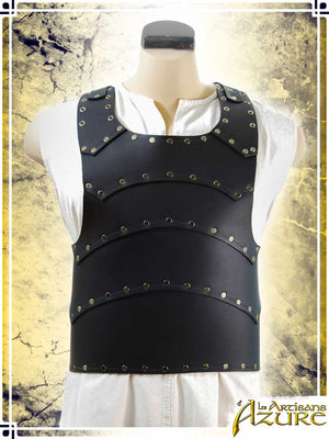 Baudouin Breastplate Leather Armors Les Artisans d'Azure Large Black