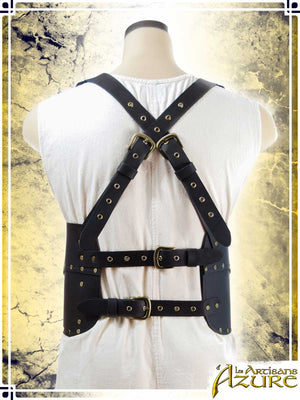 Baudouin Breastplate Leather Armors Les Artisans d'Azure XLarge Black
