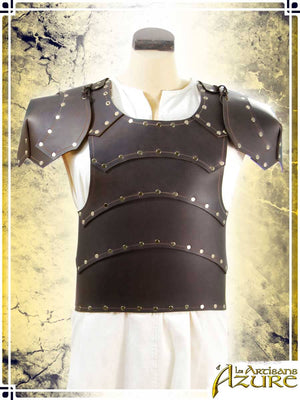 Baudouin Breastplate with Pauldrons Leather Armors Les Artisans d'Azure