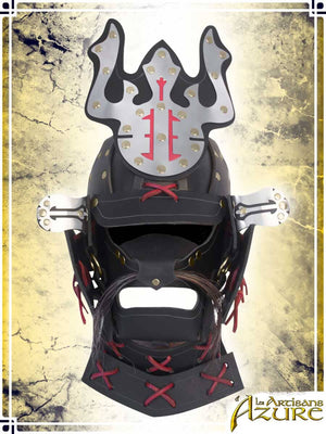 Samurai Helm Leather Helmets Les Artisans d'Azure