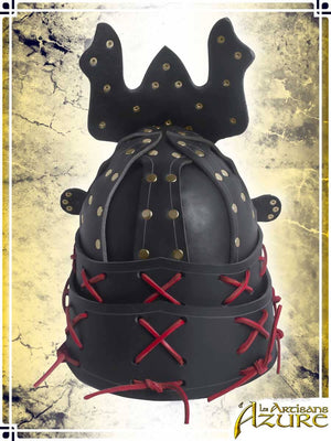 Samurai Helm Leather Helmets Les Artisans d'Azure