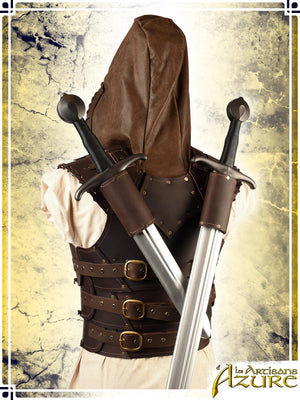Articulated Scoundrel Armor with Hood Leather Armors Les Artisans d'Azure Large Brown
