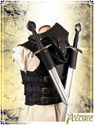 Articulated Scoundrel Armor with Hood Leather Armors Les Artisans d'Azure XLarge Black
