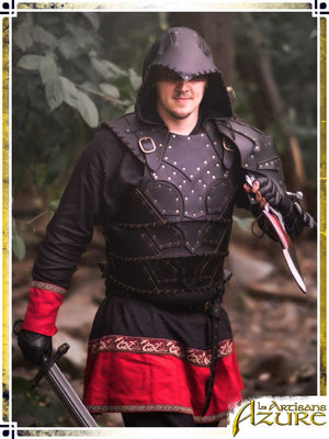 Articulated Scoundrel Armor with Hood Leather Armors Les Artisans d'Azure