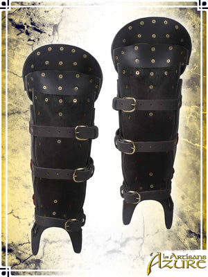 Samurai Greaves Leather Greaves Les Artisans d'Azure