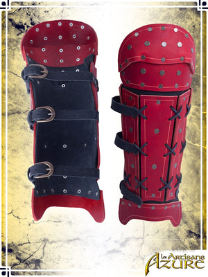 Samurai Greaves Leather Greaves Les Artisans d'Azure