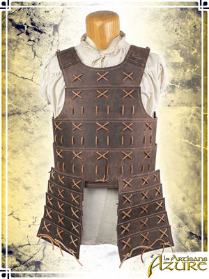 Samurai Armor - Torso Leather Armors Les Artisans d'Azure Large Brown