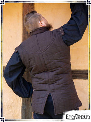 Sleeveless Warrior Gambeson Gambesons Epic Armoury Large Brown