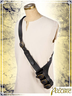 Pirate Baldric Scabbards Les Artisans d'Azure Right Hand Black
