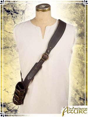 Pirate Baldric Scabbards Les Artisans d'Azure Left Hand Brown