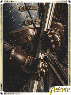 Lord's Gauntlets Leather Bracers Les Artisans d'Azure
