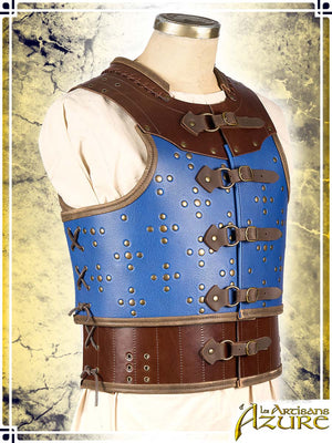 Lord's Armor - Torso Leather Armors Les Artisans d'Azure 2XLarge Brown|Blue