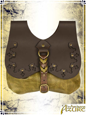 Medieval Pouch Pouches & Bags Les Artisans d'Azure Brown|Green