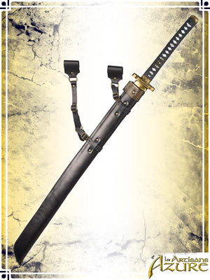 Katana/Wakizashi Scabbard Deluxe Scabbards Les Artisans d'Azure Black For Katana