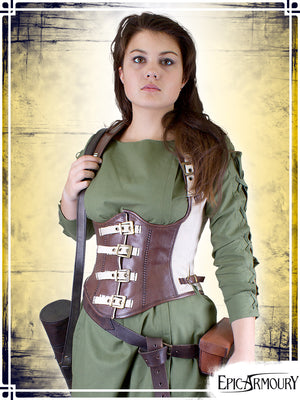 Rogue Corset Corsets & Large Belts Epic Armoury Small Brown|Beige