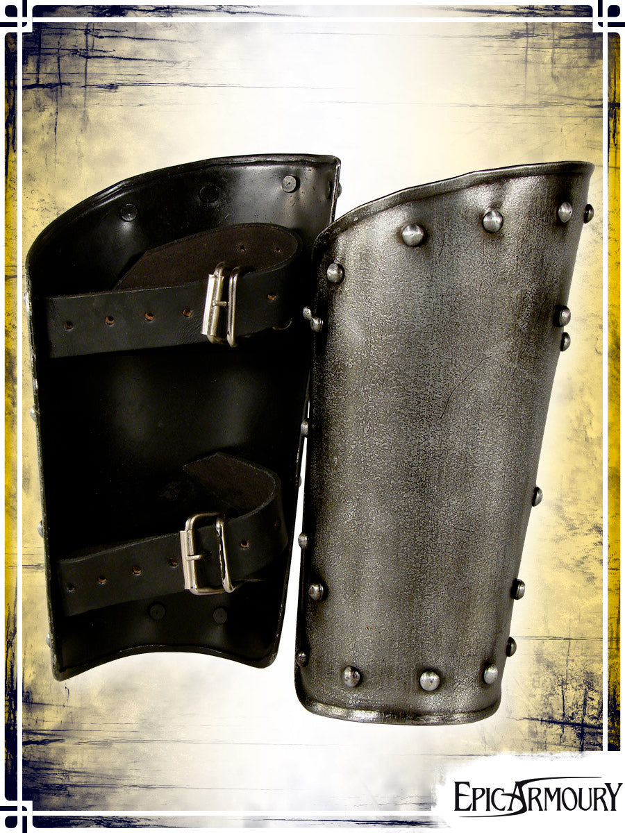 Warrior Bracers Plate Bracers Epic Armoury Medium Black Steel 18ga