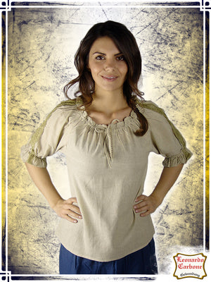 Sandra Blouse Blouses & Tunics Leonardo Carbone Natural XSmall