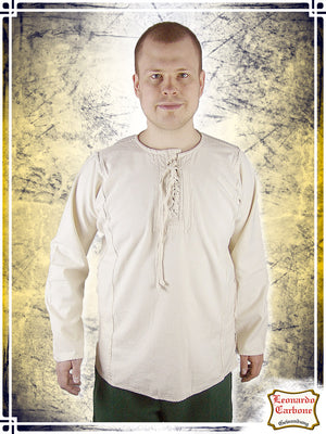 Peasant Shirt Felix Shirts Leonardo Carbone Small Natural