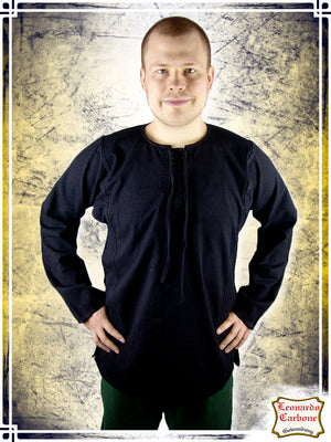 Peasant Shirt Felix Shirts Leonardo Carbone Small Black