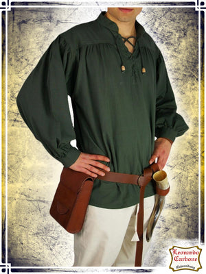 Laced Shirt Shirts Leonardo Carbone Green Small