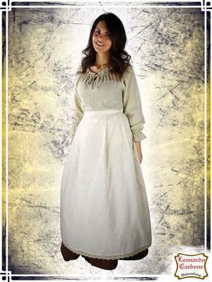Apron with Lace Clothes Accessories Leonardo Carbone Natural