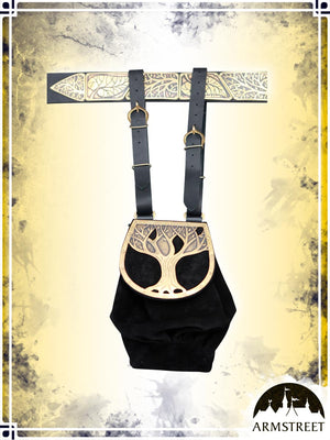 Knight of the West Pouch Pouches & Bags ArmStreet Black|Brass