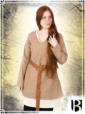 Short Tunic Frekja Blouses & Tunics Burgschneider Small Sand