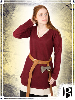 Wool Tunic Hyria Blouses & Tunics Burgschneider Small Red