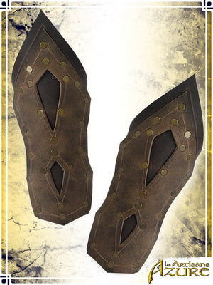 Mercenary Bracers Leather Bracers Les Artisans d'Azure Brown|Walnut