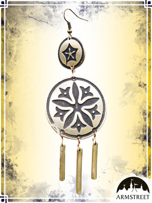 Secret Garden Earrings Jewelry ArmStreet Brass