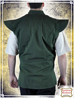 Vest with Shoulders Vests Leonardo Carbone XLarge Green