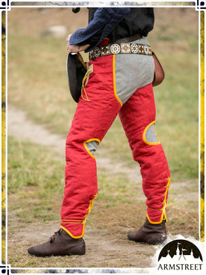 Kingmaker Chausses Gambesons ArmStreet Red|Yellow 2XLarge