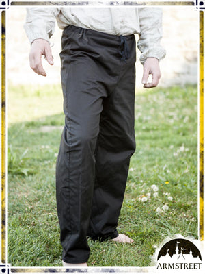 Cotton Classic Straight Pants Pants ArmStreet Black XLarge